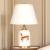 欧柏図アリカ式全铜手描き陶磁気器LEDテルーブル寝室のベッドサドル创意个性がシンプロで暖かい子鹿の创意客间见本室の书斎结婚室の饰り灯Nは3 watt LED光源をプレゼにします。