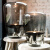 后现代简约アイデア食卓ガラスサポト北欧复古的デザイビィング书房テルーブルグレイ皿径D 43*H 60 Lボタジッチ