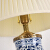 ソラジウムト新中国式ベッドのベトリングのベトリングリングリングリングの全銅家庭用照明器具の青と白のAタワーの幅40 cm高さ61 cm LEDボックスのアート装飾