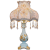 ヨロッパのフュージョン北欧のリトルランド寝室の〔12504〕ドラップ欧式創意シンプで現代のレトロな結婚式の暖かさのモダリル間結婚式の装飾照明器具SZTD 002-青いボンテージ