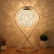 欽浦の照明は簡単です。現代のアイデアの麻球夜灯寝室のベッドのファマット。