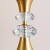 冠雅寝室暖かいヘッドランプアメリカ全銅豪華水晶ステンシル球形ガラスカバー創意的なレトロゴアスポーツサポートの大きいサイズの高さ63 cmに12ワットのリモコンカラー電球（リモコン付き）を配合しています。